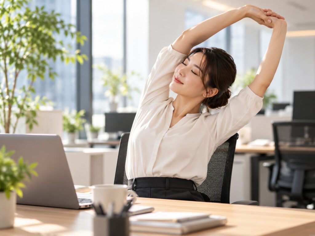 Simple stretches you can do between desk tasks